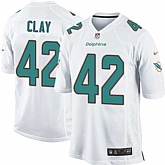 Nike Men & Women & Youth Dolphins #42 Clay White Team Color Game Jersey,baseball caps,new era cap wholesale,wholesale hats